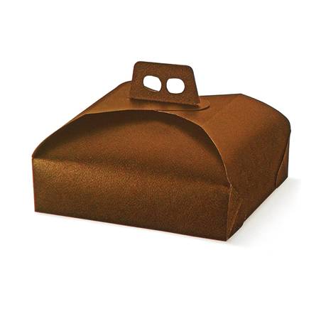 Image BOITE POUR TARTES  43x43x7 CM MARRON CARTON (60 UNITÉ) #1