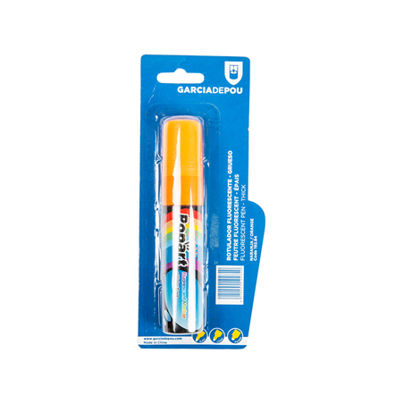 Image FEUTRE FLUORESCENT ÉPAIS   ORANGE FEUTRE (1 UNITÉ) #1