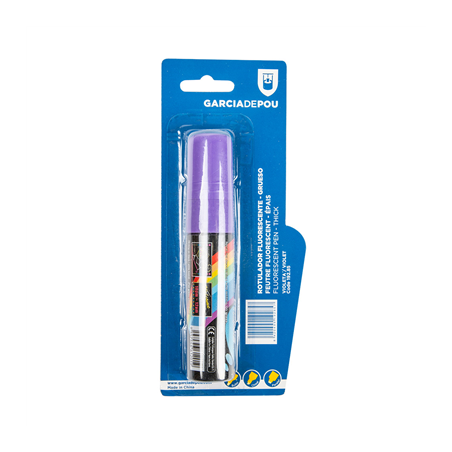 Image FEUTRE FLUORESCENT ÉPAIS   VIOLET FEUTRE (1 UNITÉ) #1