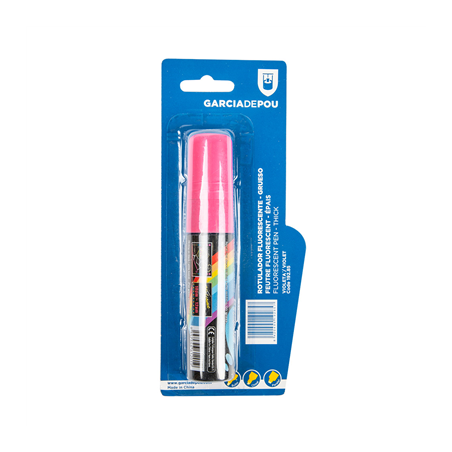 Image FEUTRE FLUORESCENT ÉPAIS   ROSE FEUTRE (1 UNITÉ) #1