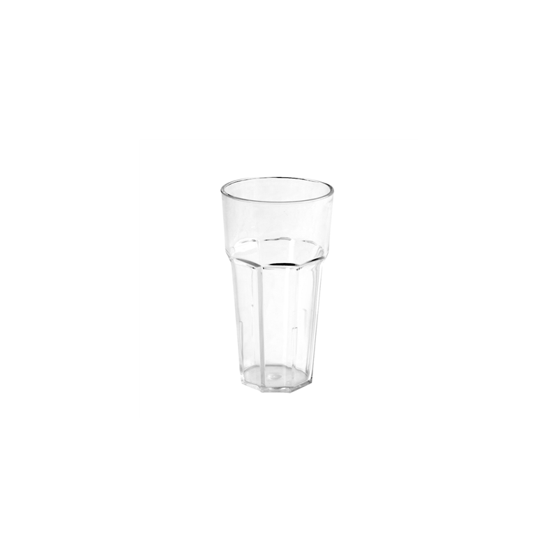 GOBELETS EMPILABLES 530 ML Ø 8,8/6,2x16 CM TRANSPARENT POLYCARBONATE (1 UNITÉ)
