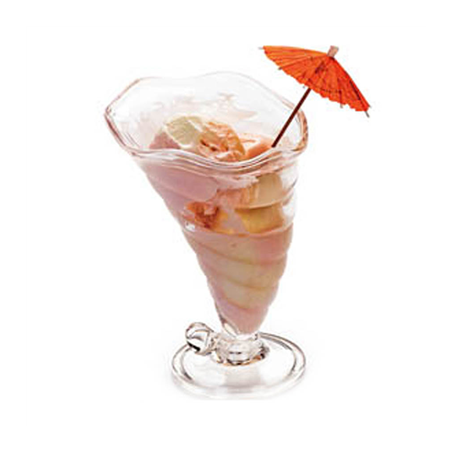 Image COUPES À GLACE 390 ML Ø 12,3/8,3x17,6 CM TRANSPARENT POLYCARBONATE (24 UNITÉ) #1