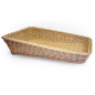 Image CORBEILLE SIMILAIRE OSIER RECTANGULAIRE INCLINÉE  45x30x4/10 CM NATUREL PP (1 UNITÉ) #1