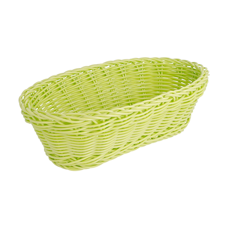 Image CORBEILLES SIMILAIRE OSIER ALLONGÉES  23x9x8 CM VERT ANIS PP (12 UNITÉ) #1