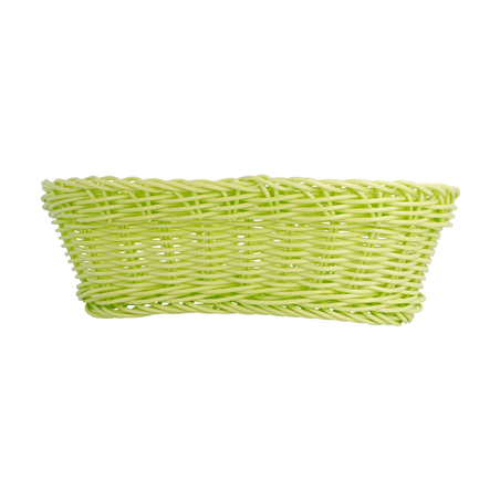 CORBEILLES SIMILAIRE OSIER ALLONGÉES  23x9x8 CM VERT ANIS PP (12 UNITÉ)