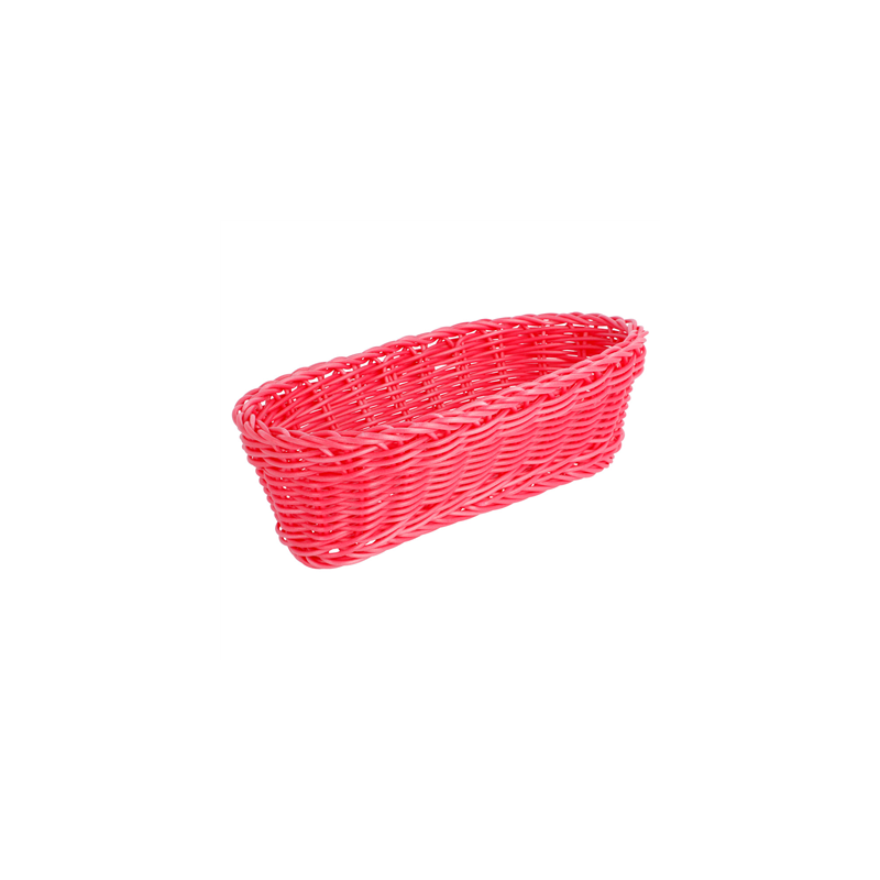 CORBEILLES SIMILAIRE OSIER ALLONGÉES  23x9x8 CM FUCHSIA PP (12 UNITÉ)