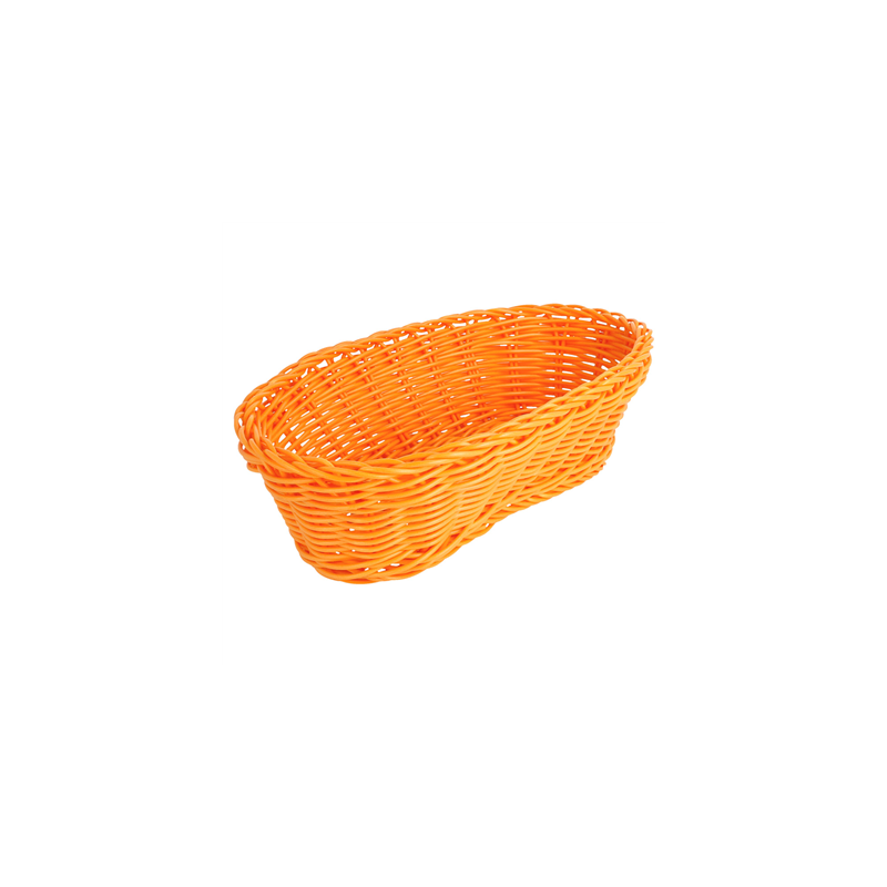 CORBEILLES SIMILAIRE OSIER ALLONGÉES  23x9x8 CM ORANGE PP (12 UNITÉ)