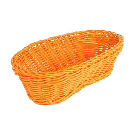 Image CORBEILLES SIMILAIRE OSIER ALLONGÉES  23x9x8 CM ORANGE PP (12 UNITÉ) #1