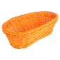 Image CORBEILLES SIMILAIRE OSIER ALLONGÉES  23x9x8 CM ORANGE PP (12 UNITÉ) #1
