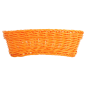 Image CORBEILLES SIMILAIRE OSIER ALLONGÉES  23x9x8 CM ORANGE PP (12 UNITÉ) #2