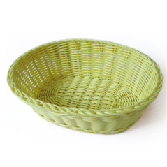 Image CORBEILLES SIMILAIRE OSIER OVALES  23x17x8 CM VERT ANIS PP (12 UNITÉ) #1