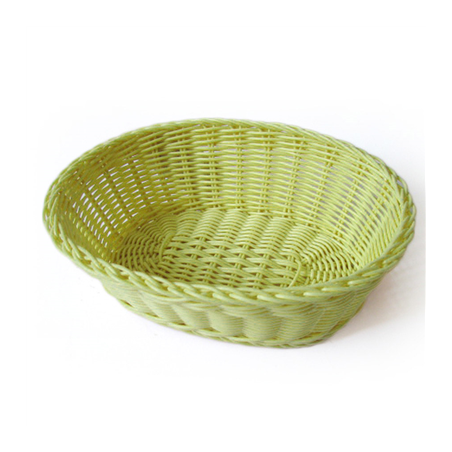 Image CORBEILLES SIMILAIRE OSIER OVALES  23x17x8 CM VERT ANIS PP (12 UNITÉ) #1