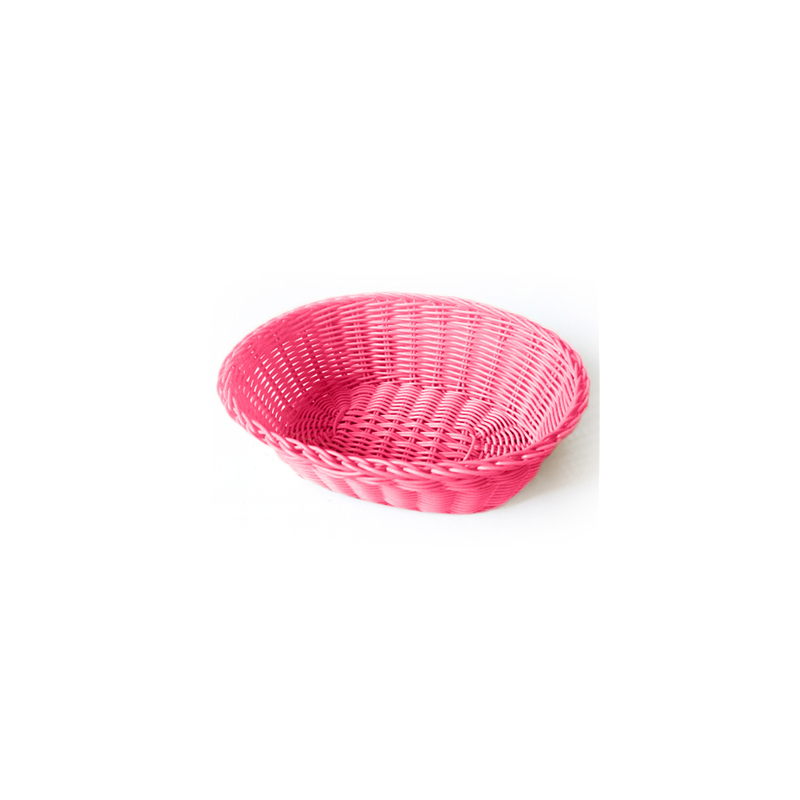 CORBEILLES SIMILAIRE OSIER OVALES  23x17x8 CM FUCHSIA PP (12 UNITÉ)