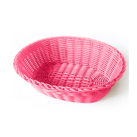 Image CORBEILLES SIMILAIRE OSIER OVALES  23x17x8 CM FUCHSIA PP (12 UNITÉ) #1
