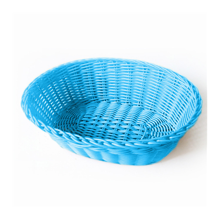 Image CORBEILLES SIMILAIRE OSIER OVALES  23x17x8 CM BLEU TURQUOISE PP (12 UNITÉ) #1