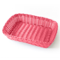 Image CORBEILLES SIMILAIRE OSIER RECTANGULAIRES  30x22x7 CM FUCHSIA PP (12 UNITÉ) #1