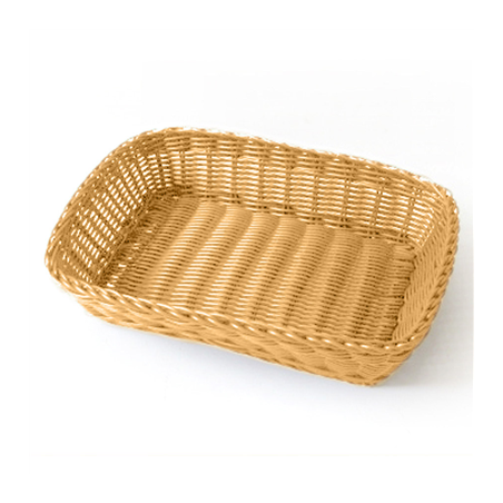 Image CORBEILLES SIMILAIRE OSIER RECTANGULAIRES  30x22x7 CM ORANGE PP (12 UNITÉ) #1