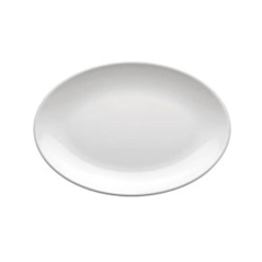 Image ASSIETTES OVALES 'ASAMI WARE' 23x16 CM BLANC MÉLAMINE (12 UNITÉ) #1