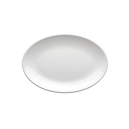 Image ASSIETTES OVALES 'ASAMI WARE'  23x16 CM BLANC MÉLAMINE (12 UNITÉ) #1