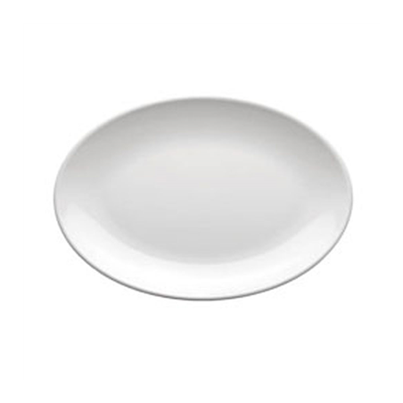 Image ASSIETTES OVALES 'ASAMI WARE'  46x32 CM BLANC MÉLAMINE (6 UNITÉ) #1