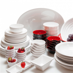 Image RÉCIPIENTS 'ASAMI WARE'  13x9,4x5,3 CM BLANC MÉLAMINE (12 UNITÉ) #3