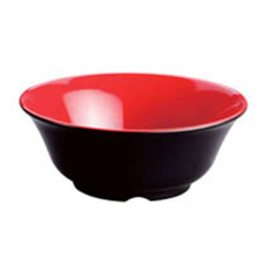 Image BOLS NOIR/ROUGE 'ASAMI WARE' 2600 ML Ø 25,4x10 CM MÉLAMINE (24 UNITÉ) #1