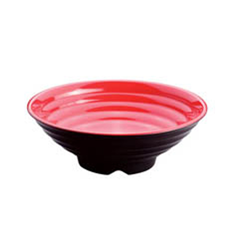 Image BOLS NOIR/ROUGE 'ASAMI WARE' 2800 ML Ø 29,2x10 CM MÉLAMINE (12 UNITÉ) #1