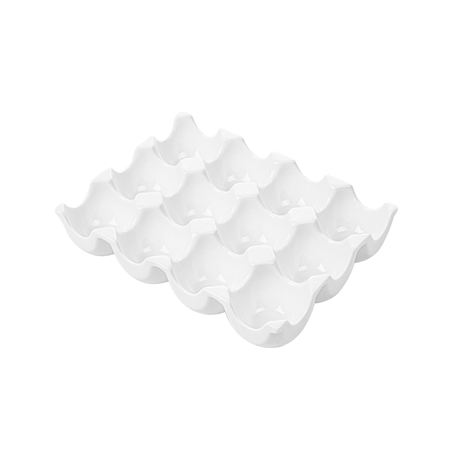Image PLATEAUX "12 OEUFS"  19,1x14x3,5 CM BLANC PORCELAINE (6 UNITÉ) #1