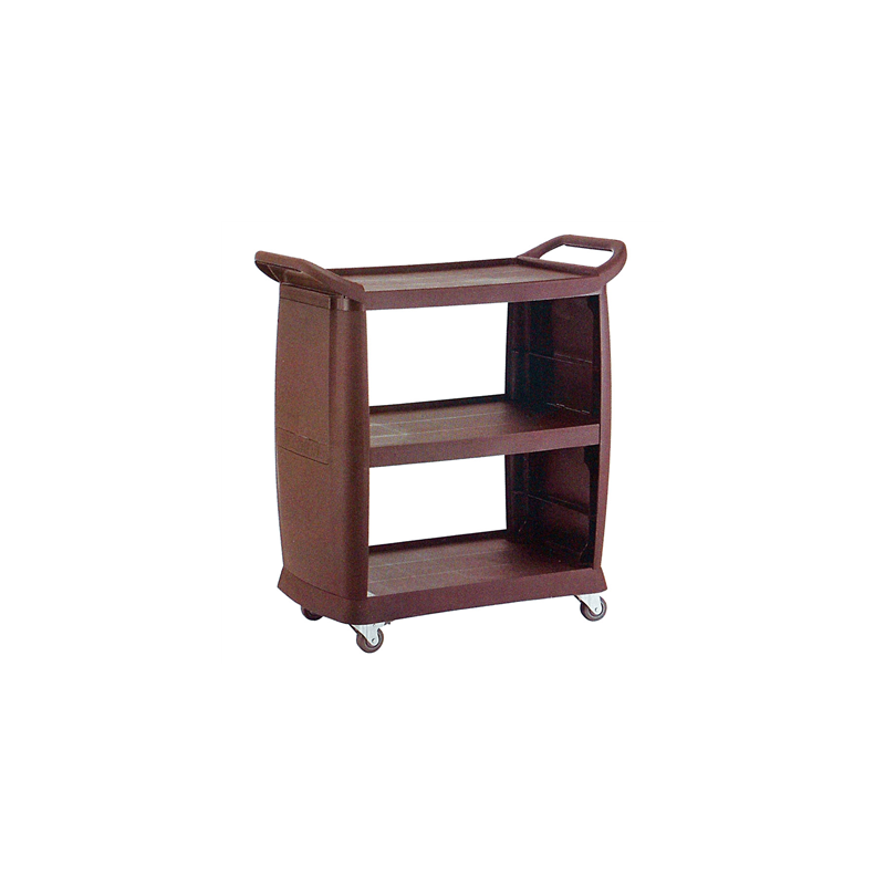 TROLLEY OUVERT 2 CÔTÉS 'ARROW'  98x50,5x105 CM MARRON PP (1 UNITÉ)