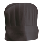 Image TOQUES CONTINENTAL CHEF'S "ROUND TOP"  20 CM NOIR AIRLAID (10 UNITÉ) #1