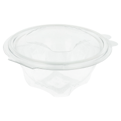 SALADIERS AVEC CHARNIÈRE 500 ML Ø 13,1x8,4 CM TRANSPARENT RPET (600 UNITÉ)