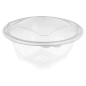 Image SALADIERS AVEC CHARNIÈRE 1500 ML Ø 18,2x12,1 CM TRANSPARENT RPET (300 UNITÉ) #1