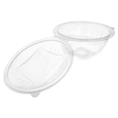 Image SALADIERS AVEC CHARNIÈRE 1500 ML Ø 18,2x12,1 CM TRANSPARENT RPET (300 UNITÉ) #3