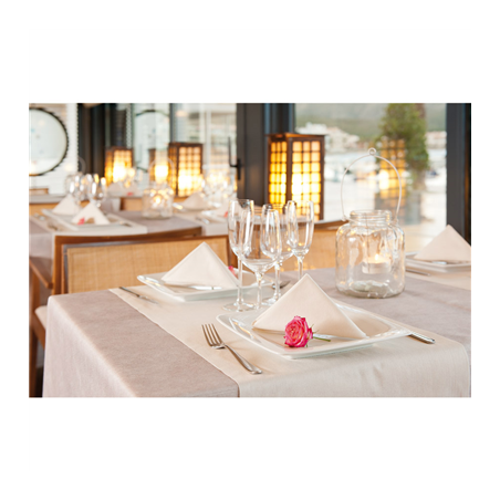 SERVIETTES 'LIKE LINEN' 70 G/M2 40x40 CM BLANC SPUNLACE (600 UNITÉ)