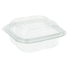 RÉCIPIENTS PÂTISSERIES + COUVERCLE 250 ML 11,3x12x5,5 CM TRANSPARENT RPET (700 UNITÉ)