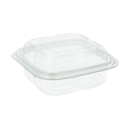 RÉCIPIENTS PÂTISSERIES + COUVERCLE 250 ML 11,3x12x5,5 CM TRANSPARENT RPET (700 UNITÉ)
