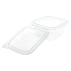 Image RÉCIPIENTS PÂTISSERIES + COUVERCLE 375 ML 11,3x12x7,4 CM TRANSPARENT RPET (700 UNITÉ) #3