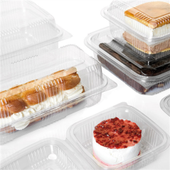 Image RÉCIPIENTS PÂTISSERIES + COUVERCLE 500 ML 11,5x15,3x9 CM TRANSPARENT RPET (800 UNITÉ) #3