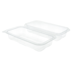 Image RÉCIPIENTS PÂTISSERIES + COUVERCLE 750 ML 10,8x20,5x7,5 CM TRANSPARENT RPET (600 UNITÉ) #3