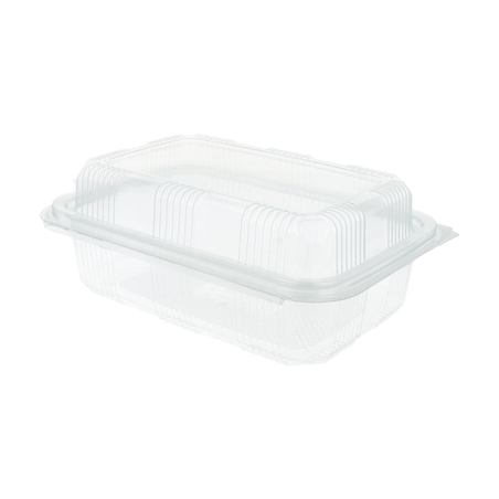 RÉCIPIENTS PÂTISSERIES + COUVERCLE 1 L 14,2x20,7x7,8 CM TRANSPARENT RPET (400 UNITÉ)