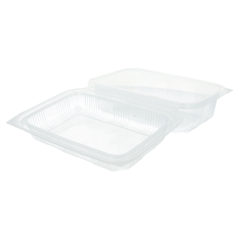 Image RÉCIPIENTS PÂTISSERIES + COUVERCLE 1 L 14,2x20,7x7,8 CM TRANSPARENT RPET (400 UNITÉ) #3