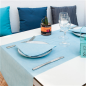 Image SERVIETTES 'LIKE LINEN' 70 G/M2 40x40 CM TURQUOISE SPUNLACE (600 UNITÉ) #3