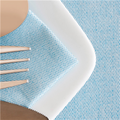 Image SERVIETTES 'DRY COTTON' 55 G/M2 40x40 CM TURQUOISE AIRLAID (700 UNITÉ) #4