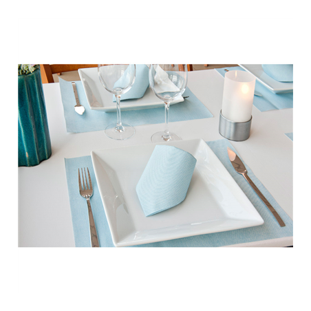 SETS DE TABLE 'DRY COTTON' 55 G/M2 30x40 CM TURQUOISE AIRLAID (800 UNITÉ)
