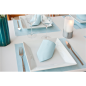 Image SETS DE TABLE 'DRY COTTON' 55 G/M2 30x40 CM TURQUOISE AIRLAID (800 UNITÉ) #2