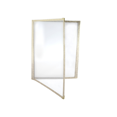 Image MENU "AMÉRICAIN" DIN-A4 2 CORPS   OR PVC (1 UNITÉ) #1