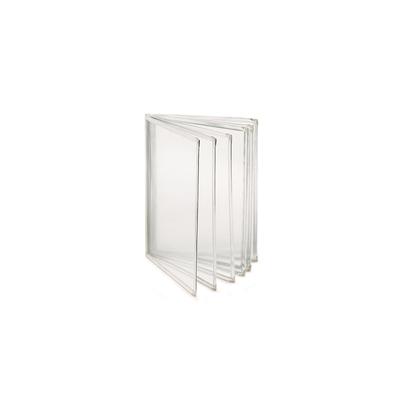 MENU "AMÉRICAIN" DIN-A4 6 CORPS ARGENTE PVC (1 UNITÉ) MENU "AMÉRICAIN" DIN-A4 6 CORPS ARGENTE PVC (1 UNITÉ)