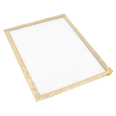 Image MENU "AMÉRICAIN" DIN-A5 2 CORPS   OR PVC (1 UNITÉ) #4