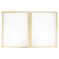 MENU "AMÉRICAIN" DIN-A5 2 CORPS OR PVC (1 UNITÉ) Image MENU "AMÉRICAIN" DIN-A5 2 CORPS OR PVC (1 UNITÉ) #5