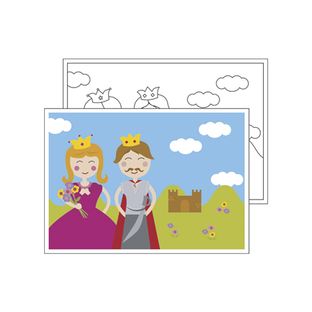 Image SETS DE TABLE COLORIAGE "CASTILLO" 100 G/M2 31x43 CM QUADRICHROMIE CELLULOSE (1000 UNITÉ) #1